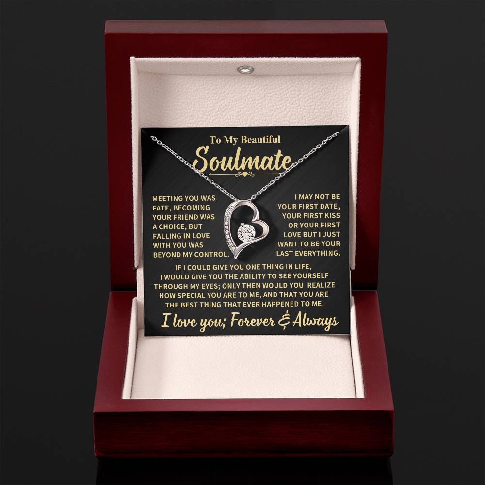 Beautiful Gift For Soulmate, "Meeting You Was Fate"