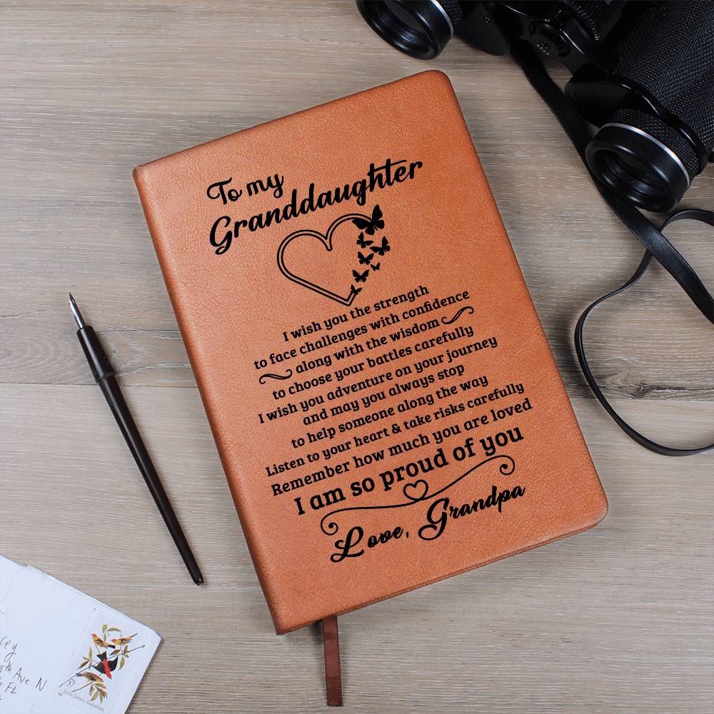 Granddaughter Gift From Grandpa "Proud Of You", Graphic Journal