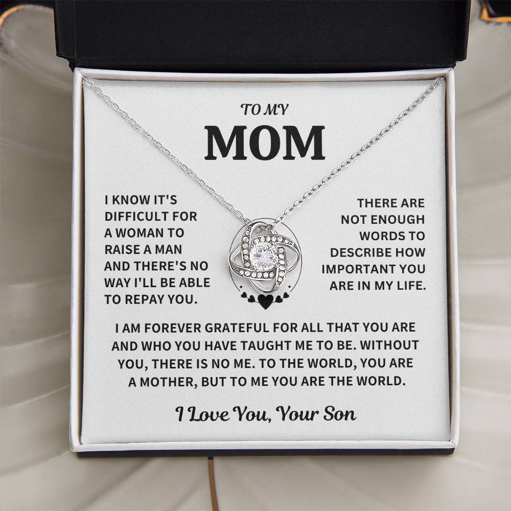 Mom Gift-From Son- Forever Grateful