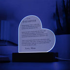 Daughter Gift, From Mom, "Never Forget That I Love You"