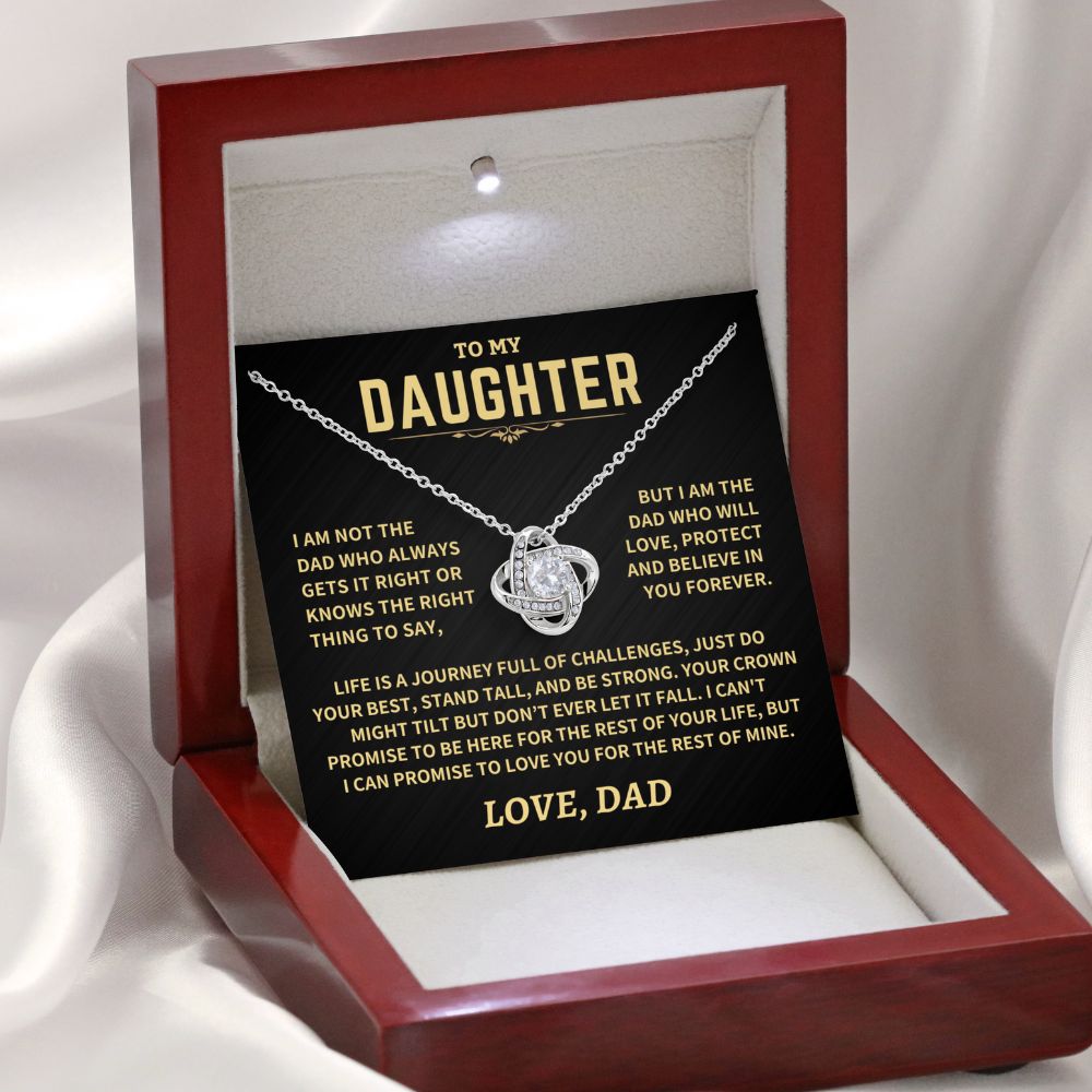Gift For Daughter From Dad, "Crown Might Tilt But Don't Ever Let It Fall"