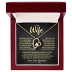 Wife Gift From Husband, "My Love & Light", Forever Love Necklace