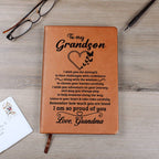 Grandson Gift From Grandma, "Always Remember", Graphic Journal