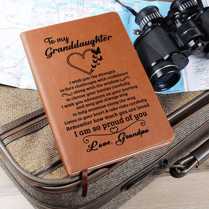 Granddaughter Gift From Grandpa "Proud Of You", Graphic Journal
