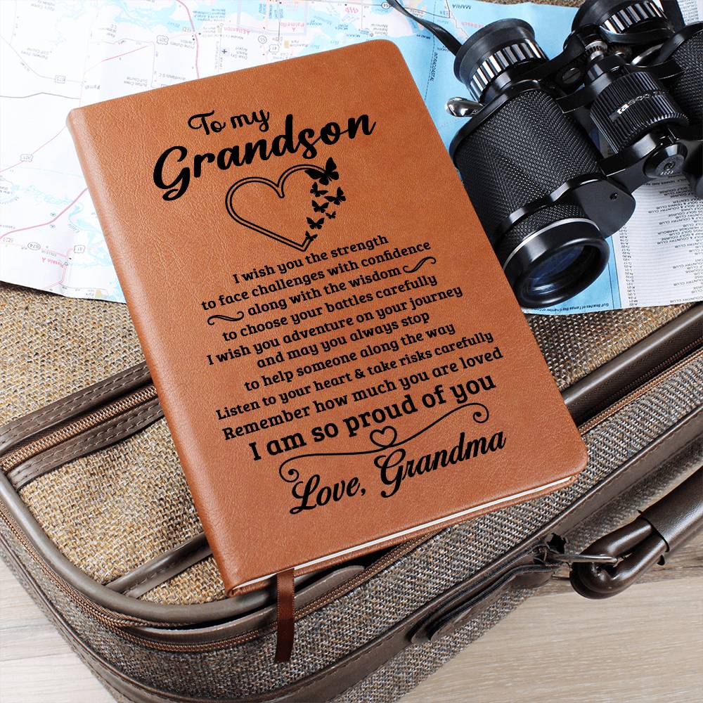 Grandson Gift From Grandma, "Always Remember", Graphic Journal