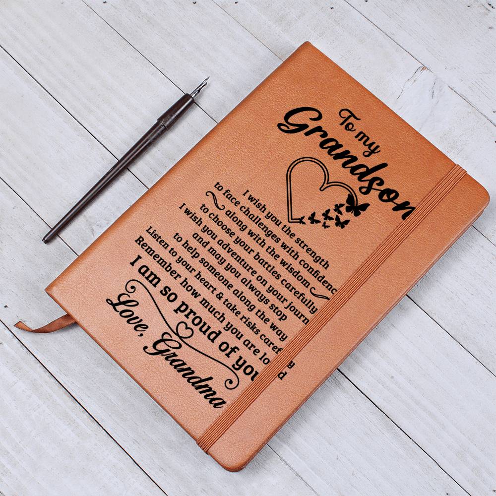 Grandson Gift From Grandma, "Always Remember", Graphic Journal