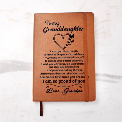 Granddaughter Gift From Grandpa "Proud Of You", Graphic Journal