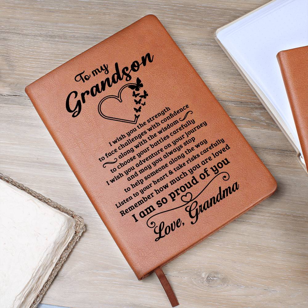 Grandson Gift From Grandma, "Always Remember", Graphic Journal