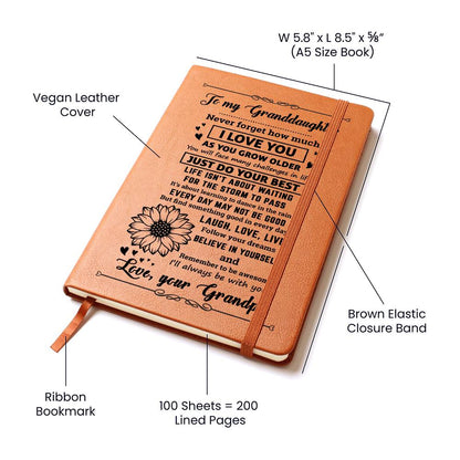 Granddaughter Gift From Grandpa, "Never Forget", Graphic Journal