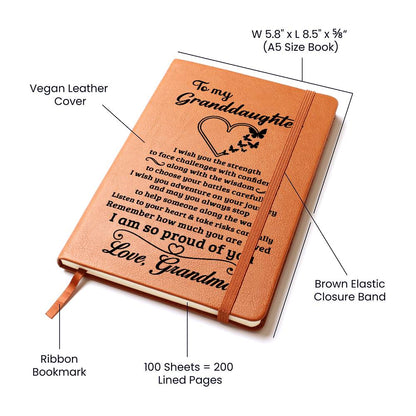 Granddaughter Gift From Grandma, "Always Remember", Graphic Journal