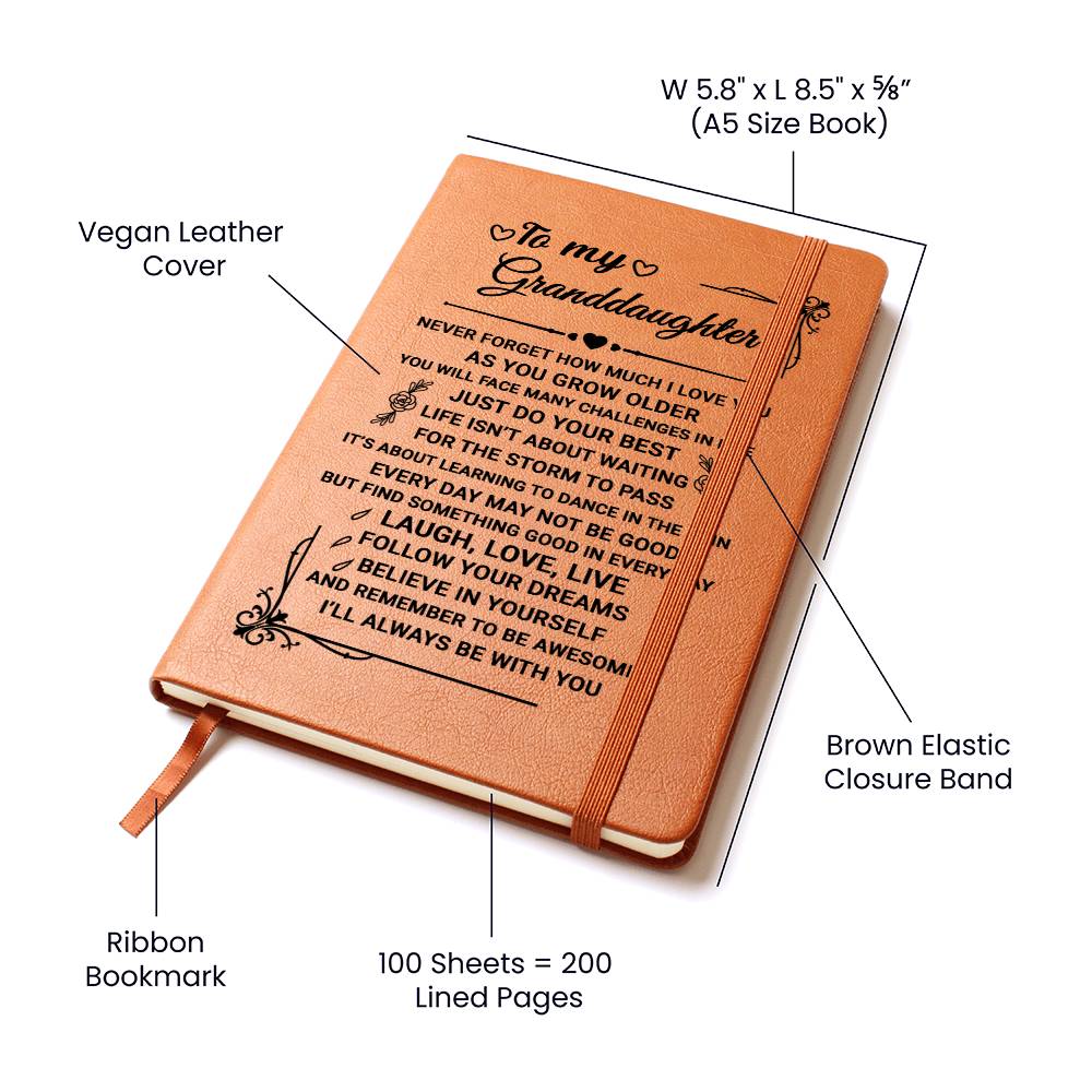 Granddaughter Gift-Leather Journal