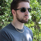 Son Gift, From Mom "Never Forget That I Love You"- Cuban Chain Necklace