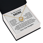Mom Gift From Daughter,"Forever Grateful", Knot Necklace