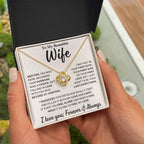Beautiful Wife Gift, "Meeting you was fate" Knot Necklace