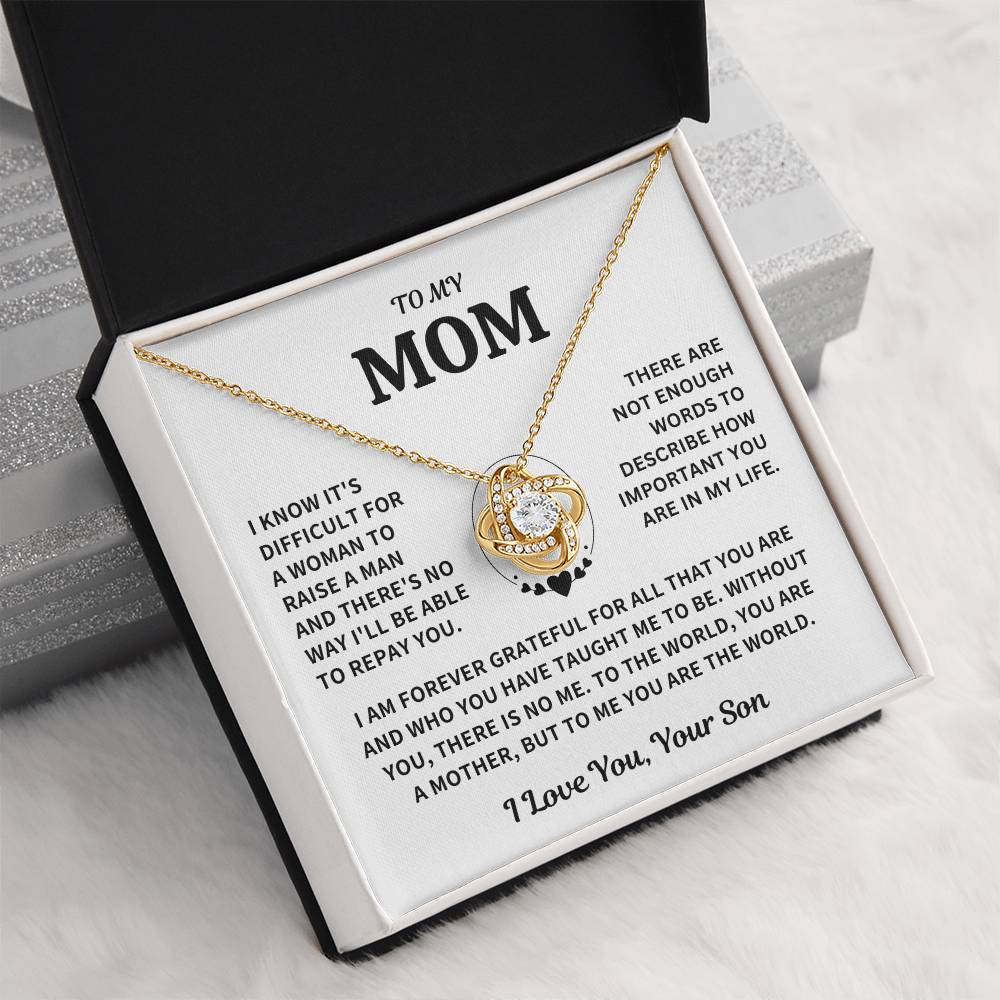 Mom Gift-From Son- Forever Grateful