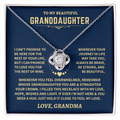 Granddaughter Gift From Grandma, Knot Necklace