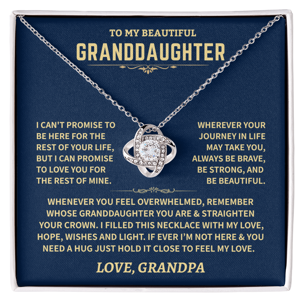 Granddaughter Gift From Grandpa, ""Love, Hope, Wishes & Light"