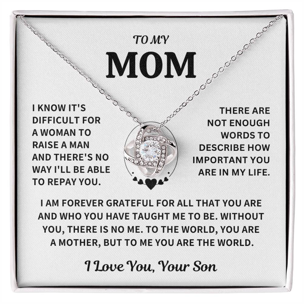 Mom Gift-From Son- Forever Grateful