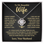 Wife Gift-Love Knot Necklace-From Husband