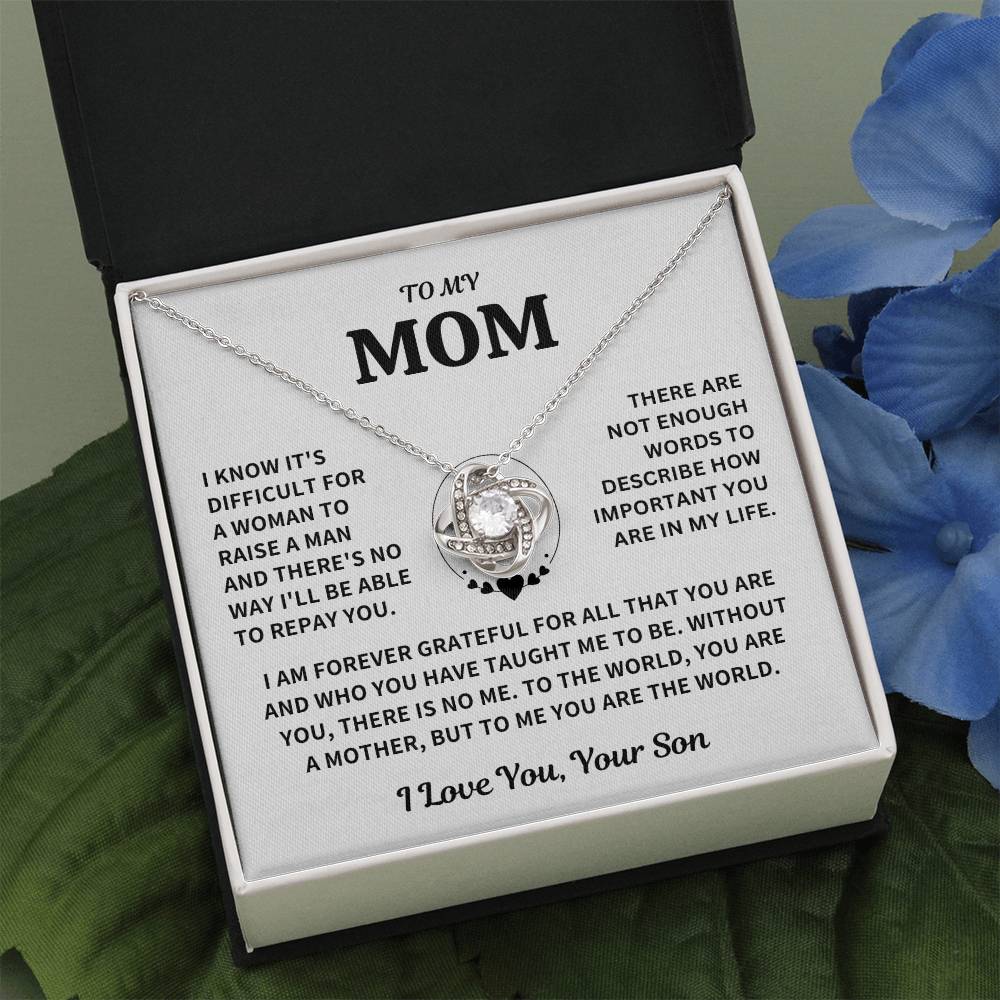 Mom Gift-From Son- Forever Grateful
