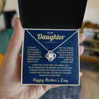 Daughter Gift,"Beautiful Chapters", Knot Necklace