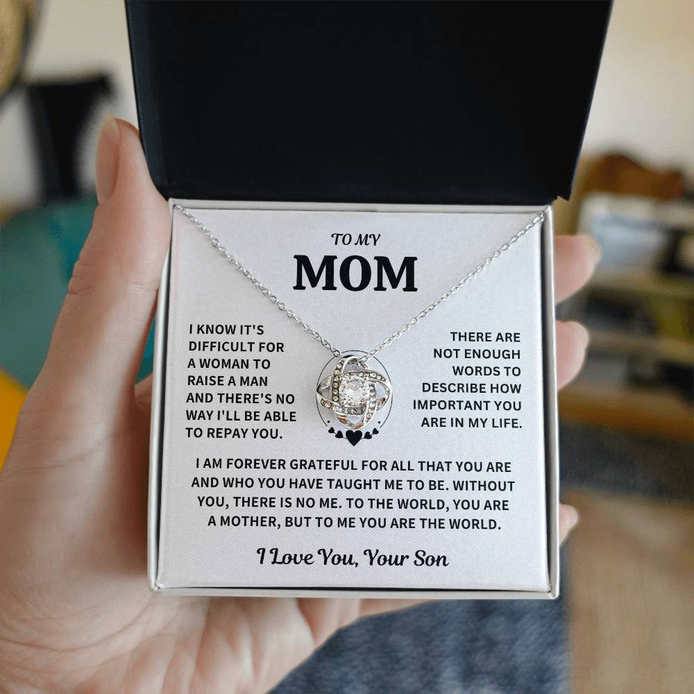 Mom Gift-From Son- Forever Grateful