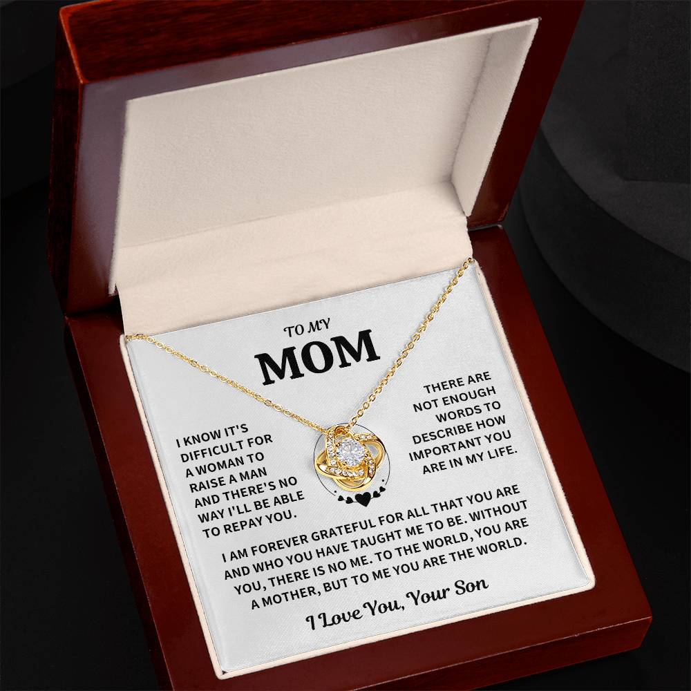 Mom Gift-From Son- Forever Grateful