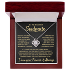 Beautiful Soulmate Gift, "Meeting You Was Fate", Knot Necklace
