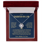 Daughter-In-Law Gift, "Filled With Love", Knot Necklace