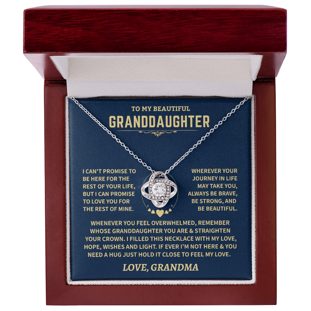 Granddaughter Gift From Grandma, Knot Necklace