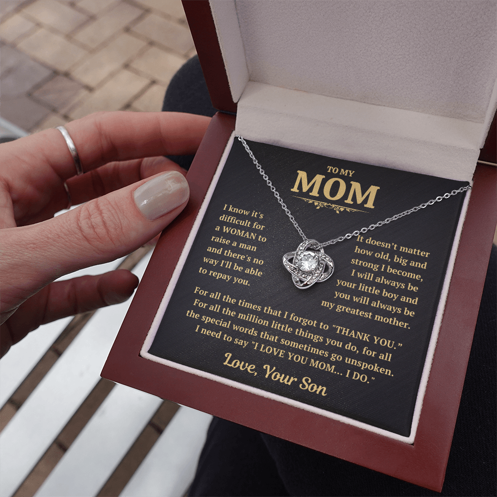 Thank You Mom Necklace Gift From Son