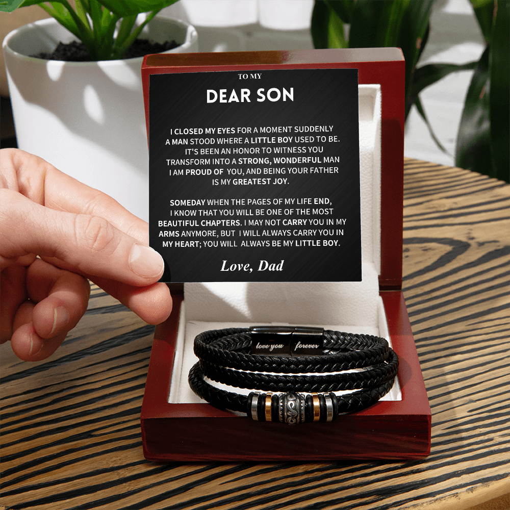 To My Son, From Dad Bracelet