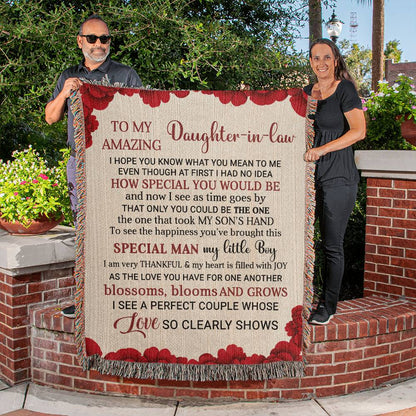 Daughter-in-Law Gift-Woven Blanket