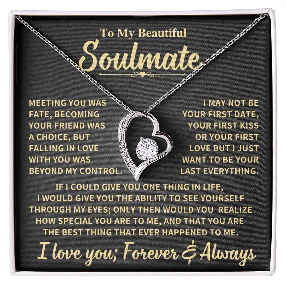 Beautiful Gift For Soulmate, "Meeting You Was Fate"