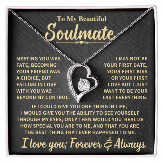 Beautiful Gift For Soulmate, "Meeting You Was Fate"