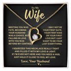 Wife Gift From Husband, "My Love & Light", Forever Love Necklace