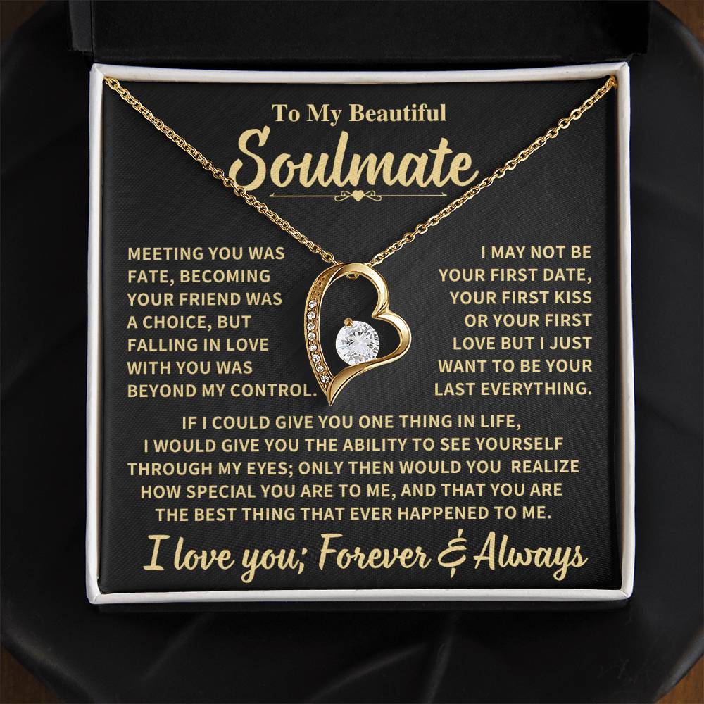 Beautiful Gift For Soulmate, "Meeting You Was Fate"
