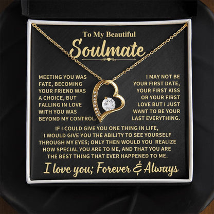 Beautiful Gift For Soulmate, "Meeting You Was Fate"