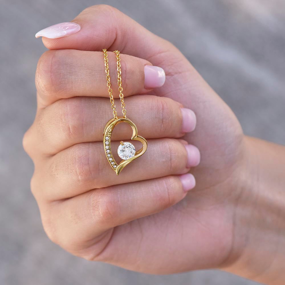 To My Wife Gift From Husband, "Your Last Everything", Heart Necklace