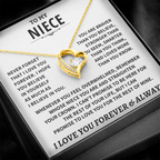 To My Niece Necklace – Inspirational Gift for Niece | Love You Forever Jewelry from Aunt or Uncle
