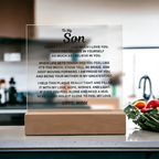 To My Son Acrylic Plaque From Mom  – A Gift He’ll Treasure Forever 💙