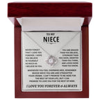 To My Niece Necklace – Inspirational Gift for Niece | Love You Forever Jewelry from Aunt or Uncle