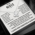 To My Niece Necklace – Inspirational Gift for Niece | Love You Forever Jewelry from Aunt or Uncle
