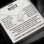 To My Niece Necklace – Inspirational Gift for Niece | Love You Forever Jewelry from Aunt or Uncle
