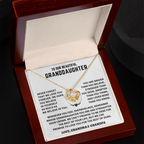 Granddaughter Gift, "Never Forget", From Grandma & Grandpa