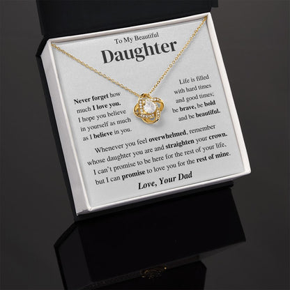 Daughter Gift- Believe in yourself -From Dad